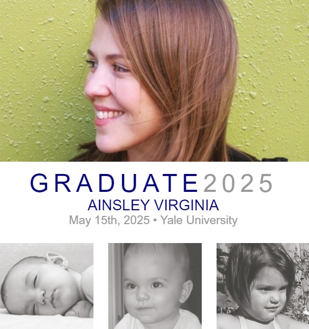 Online Card to congratulate to a Graduation with 4 photo fields.