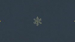 Illustration of light snow flakes on dark blue background