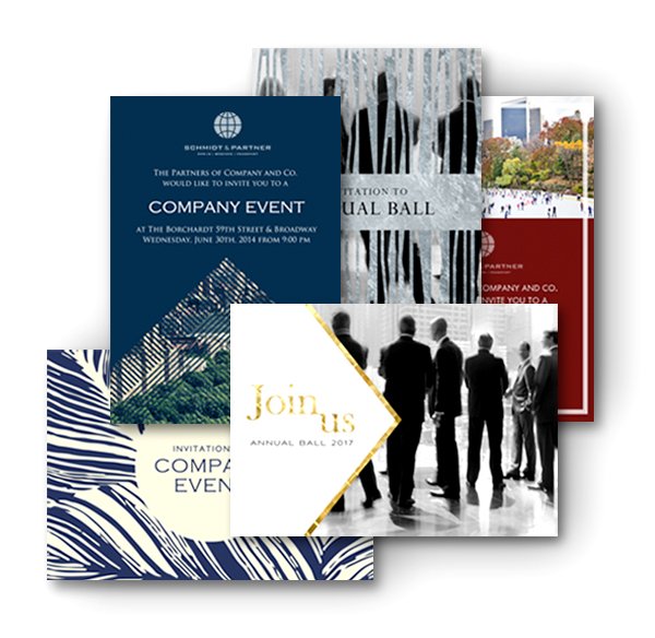 corporate invitation card design